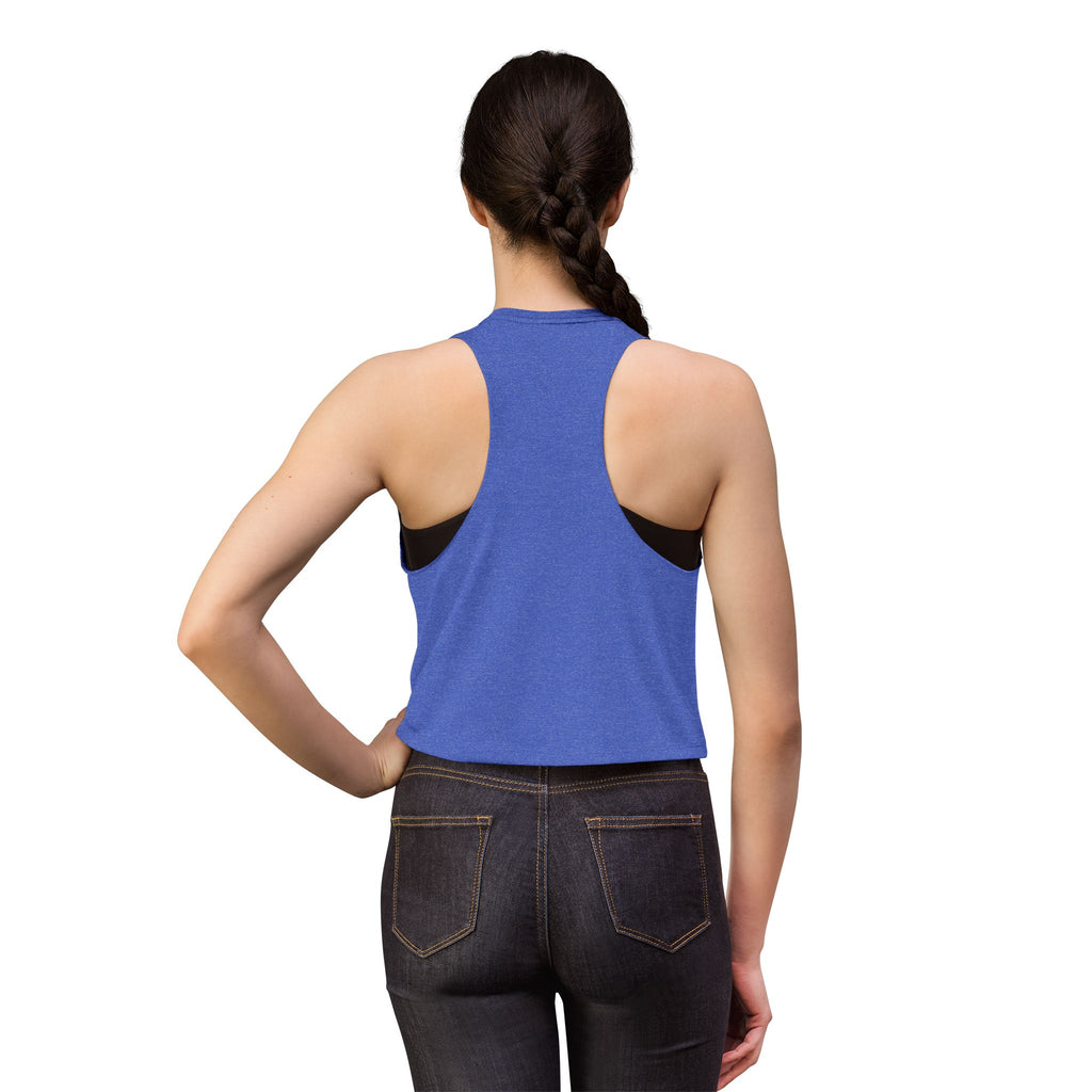 Women's Crop Top — CLEAR COMMS Graphic Crop Tank for Communicators & Marketers