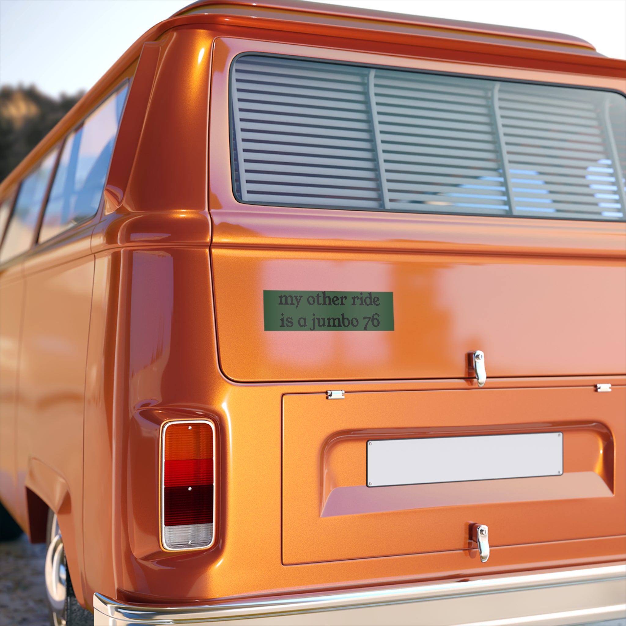 Sherman Jumbo 76 bumper sticker